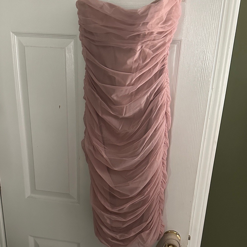House of CB Blush Strapless Dress